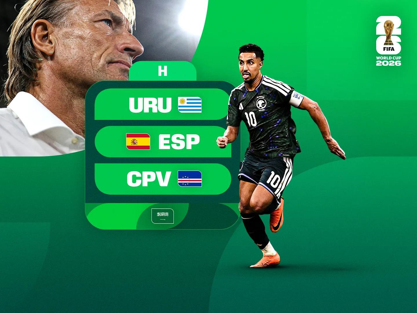 FIFA World Cup 2026 Saudi Arabia team profile graphic 4x3 FIFA