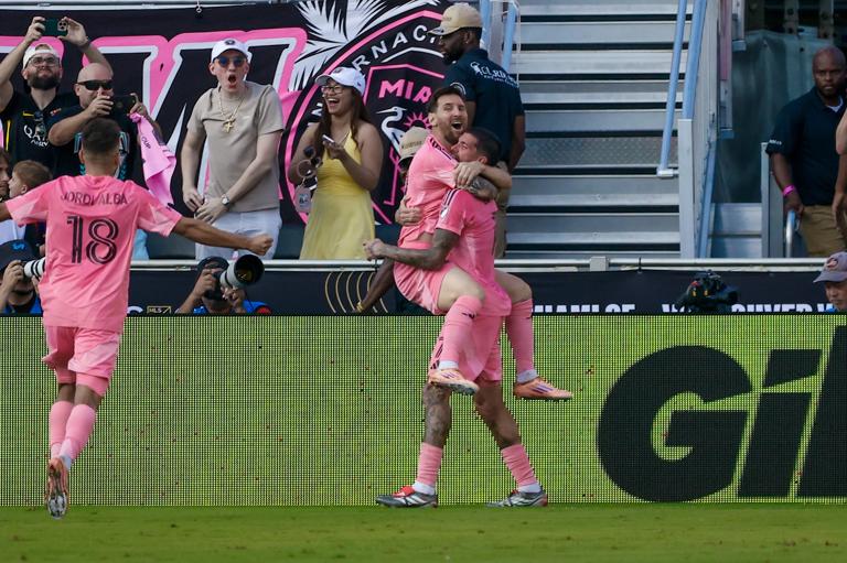 Messi playing for Inter Miami